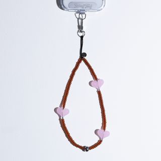 Heart Beat™ Tobacco & Tulip  Wristlet Phone Strap