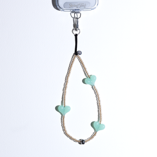 Heart Beat™ Minted Wristlet Phone Strap