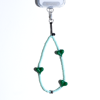 Heart Beat™ Opal Mint Wristlet Phone Strap