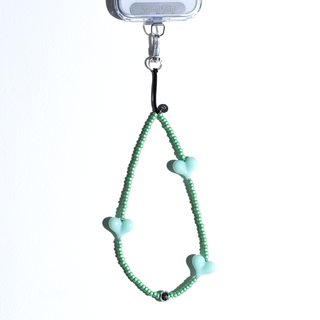 Heart Beat™ Pistachio Wristlet Phone Strap