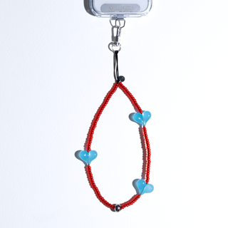 Heart Beat™ Heatwave Blue Wristlet Phone Strap