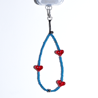 Heart Beat™ Cobalt Kiss Wristlet Phone Strap