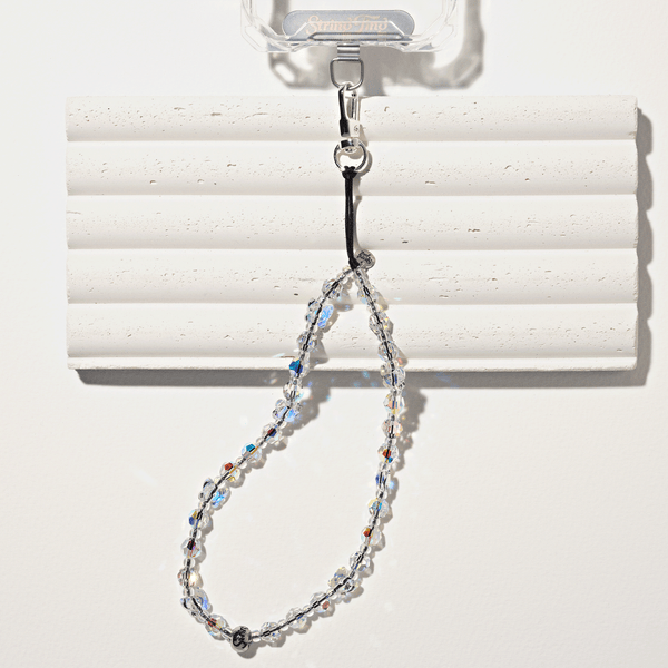 Flutter Drip Crystal Wristlet Phone Strap | String Ting® Official Flutter Drip Crystal Wristlet Phone Strap | String Ting® Official