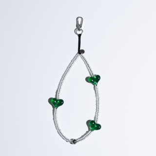 Heart Beat™ Glass Clover Wristlet Phone Strap