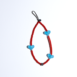 Heart Beat™ Heatwave Blue Wristlet Phone Strap