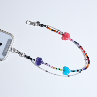 Heart Sync Wristlet Phone Chain