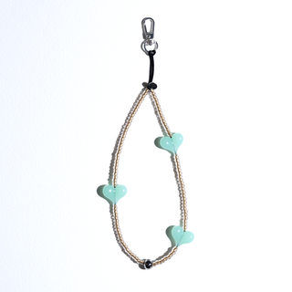 Heart Beat™ Minted Wristlet Phone Strap