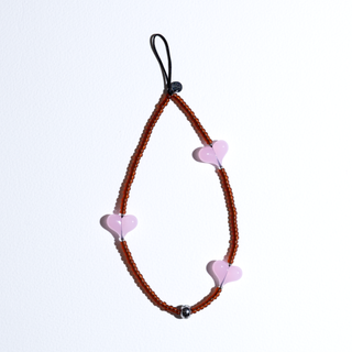Heart Beat™ Tobacco & Tulip  Wristlet Phone Strap