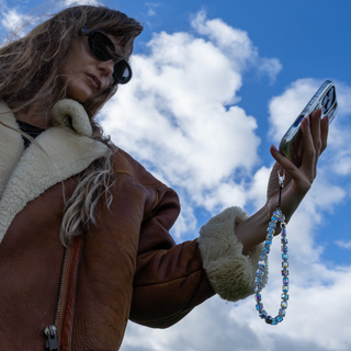 The Drip Ting Crystal Wristlet Phone Strap