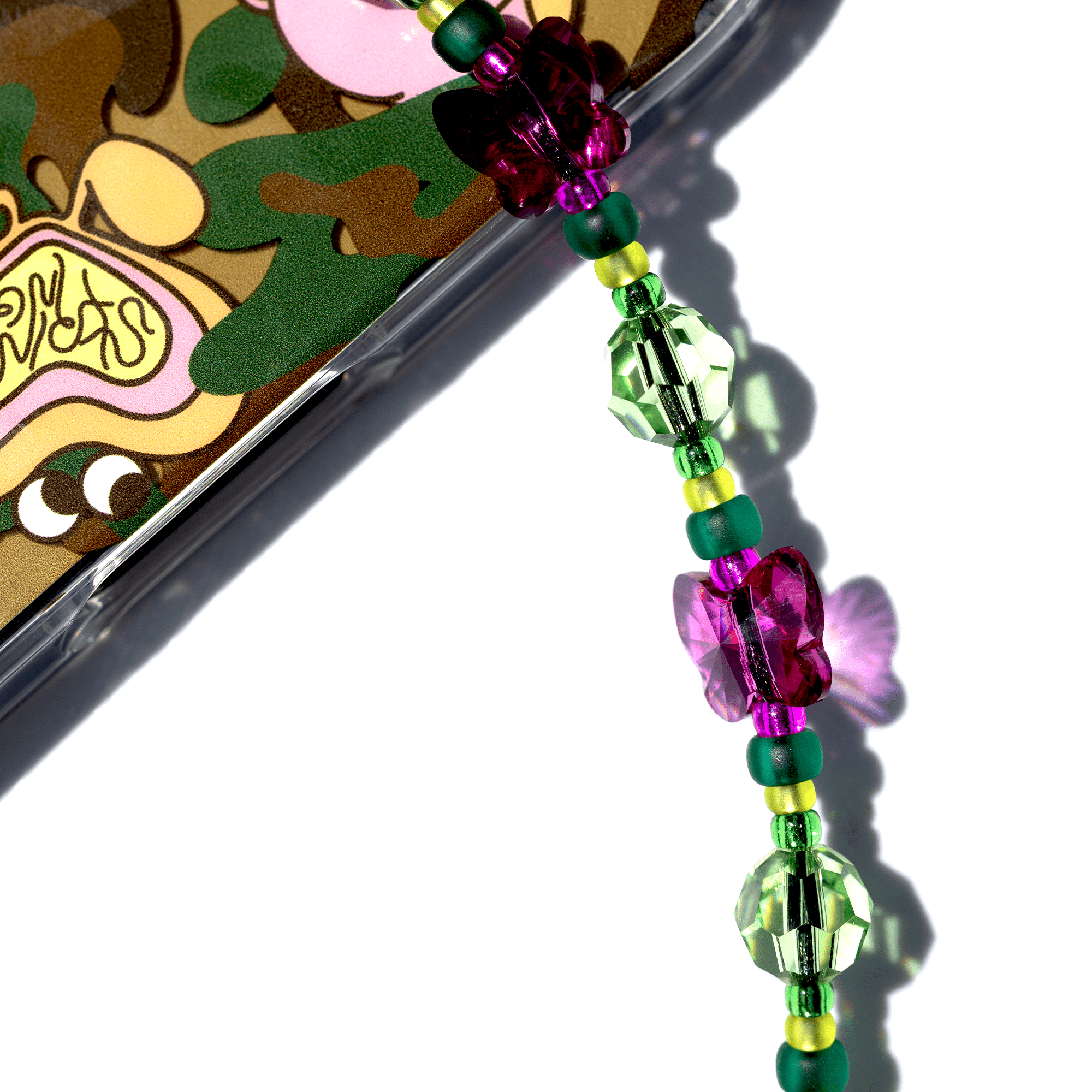 Ice Green Flutter Drip Wristlet Phone Strap