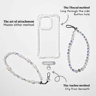 Late Check-Out Energy Crystal Wristlet Phone Strap