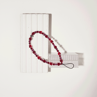 Kiss Me Later Crystal Wristlet Phone Strap