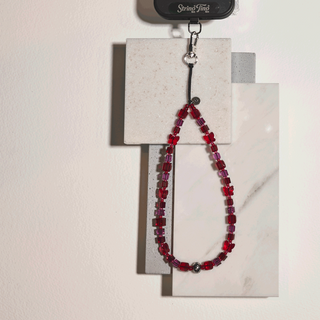 Kiss Me Later Crystal Wristlet Phone Strap