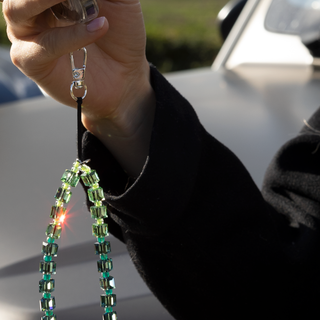 ローズウォーター ドリップ クリスタル リストレット 携帯ストラップ