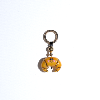 Zaddy Gold Stud Croissant Bag Charm