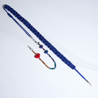 Royal Blue Cobra Link Wristlet Chain Extender