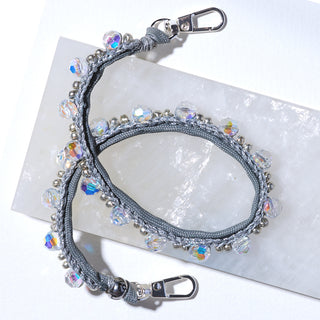 High Thread Count in Silver Wristlet Phone Chain