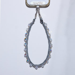 High Thread Count in Silver Wristlet Phone Chain