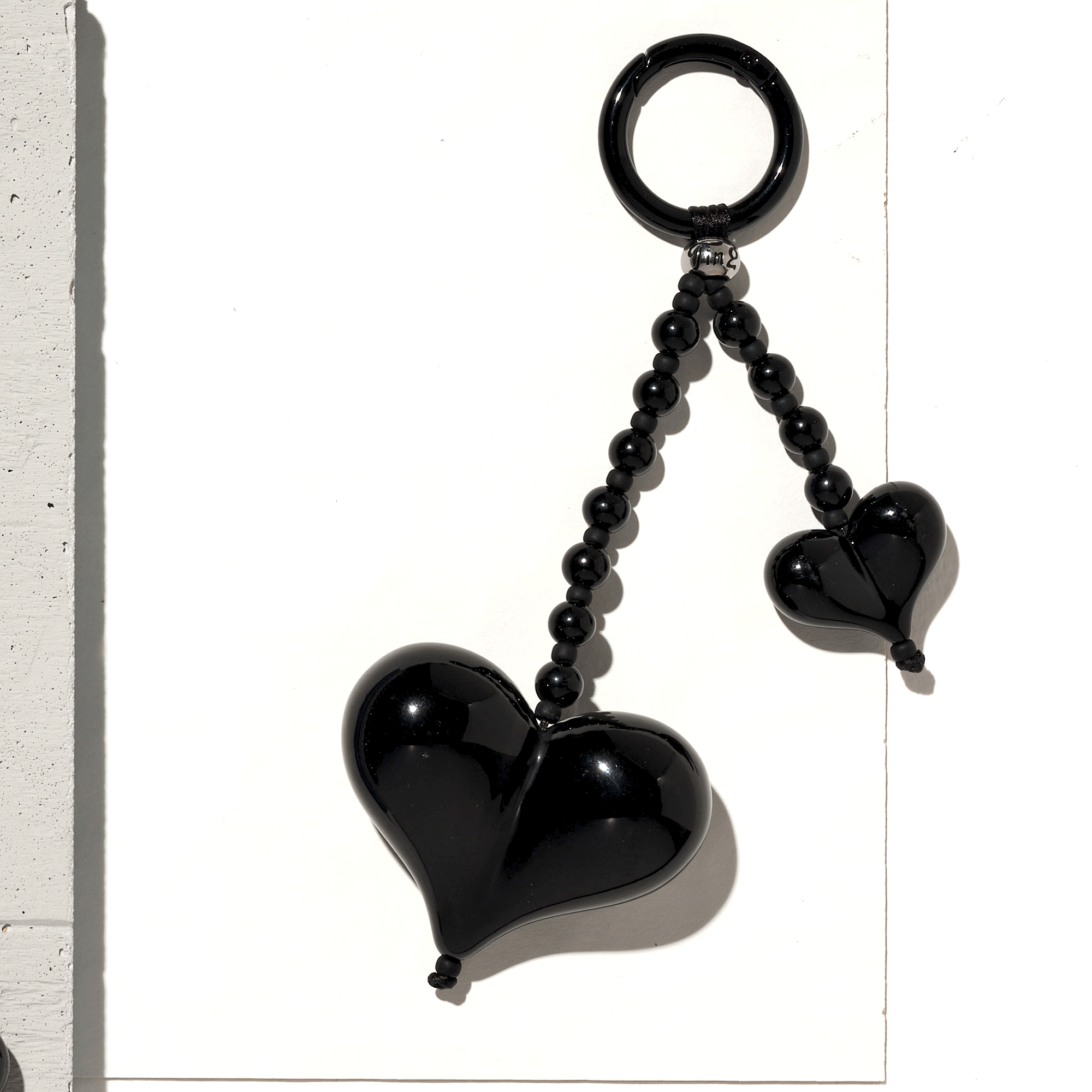 Big Love Obsidian Shorty Bag Charm