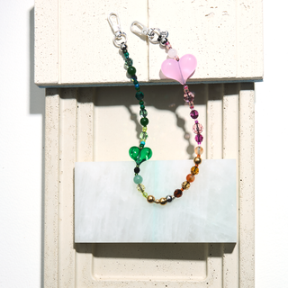 The Mismatch Hearts Club Wristlet Phone Chain