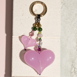 Mismatch Hearts Club Bag Charm
