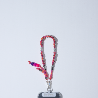 Woven Hearts Club Wristlet Phone Chain