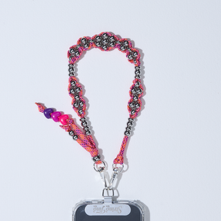 Woven Hearts Club Wristlet Phone Chain
