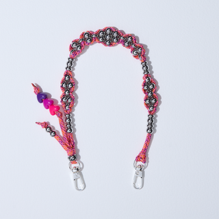 Woven Hearts Club Wristlet Phone Chain
