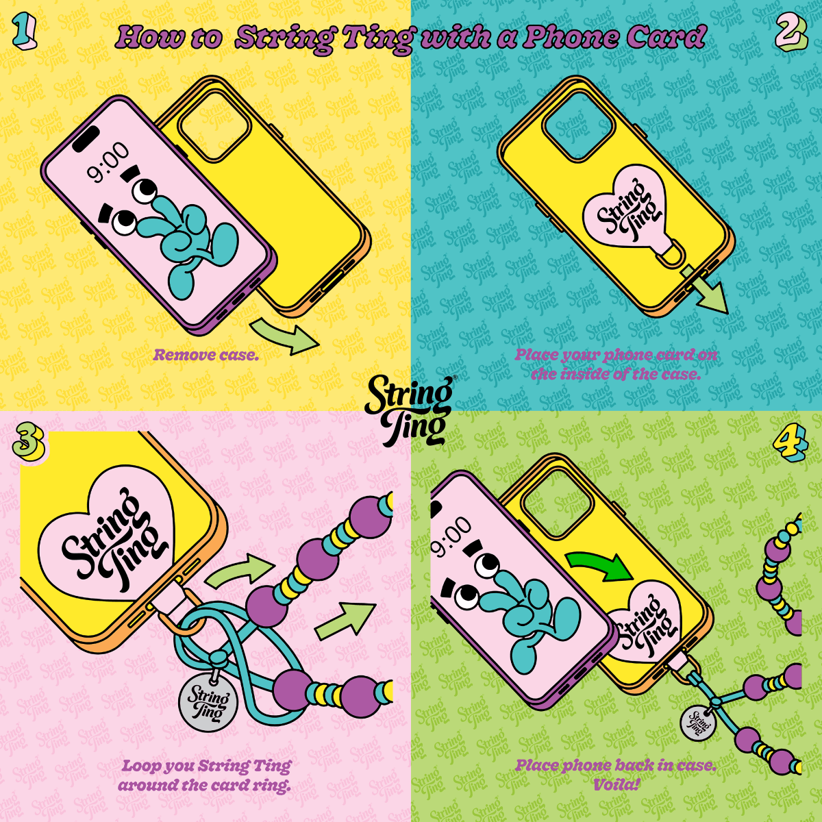 String Ting】 Cupid's Kawaii スマホ ストラップ テック String Ting】 Cupid's Kawaii スマホ ストラップ テック