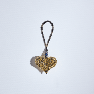 Heart of Gold Bag Charm - Short Drop - String Ting London
