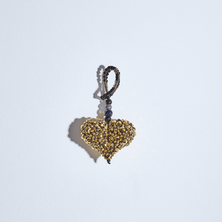 Heart of Gold Bag Charm - Short Drop - String Ting London