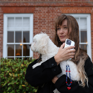Blue Crush Lapis Wristlet Phone Chain