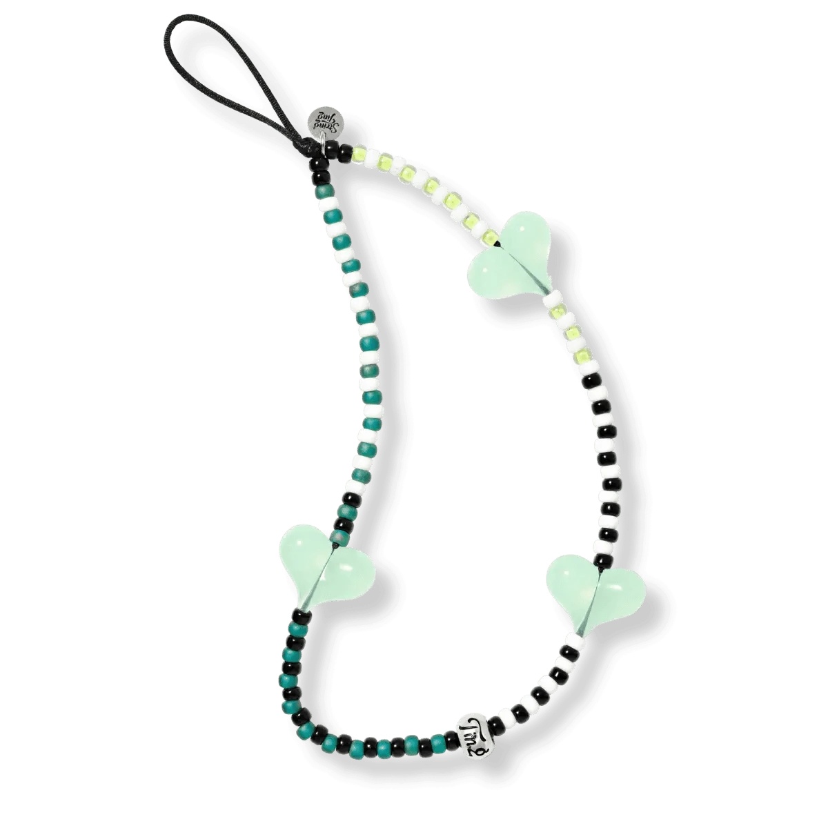 STRING TING/Matcha Mischief Wristlet Phone Strap ハート Matcha Mischief Wristlet Phone Strap