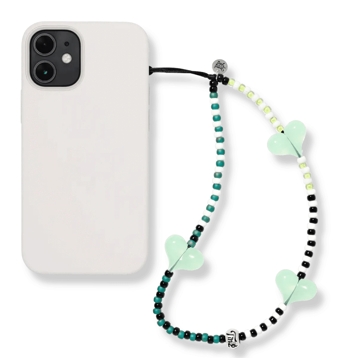 STRING TING/Matcha Mischief Wristlet Phone Strap ハート Matcha Mischief Wristlet Phone Strap
