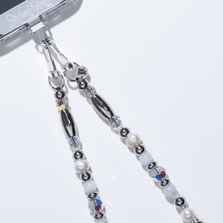 Pearls, Interrupted Wristlet Phone Chain - String Ting London