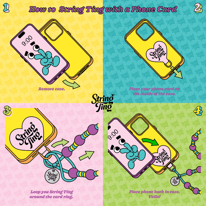 Phone Strap Card - String Ting London