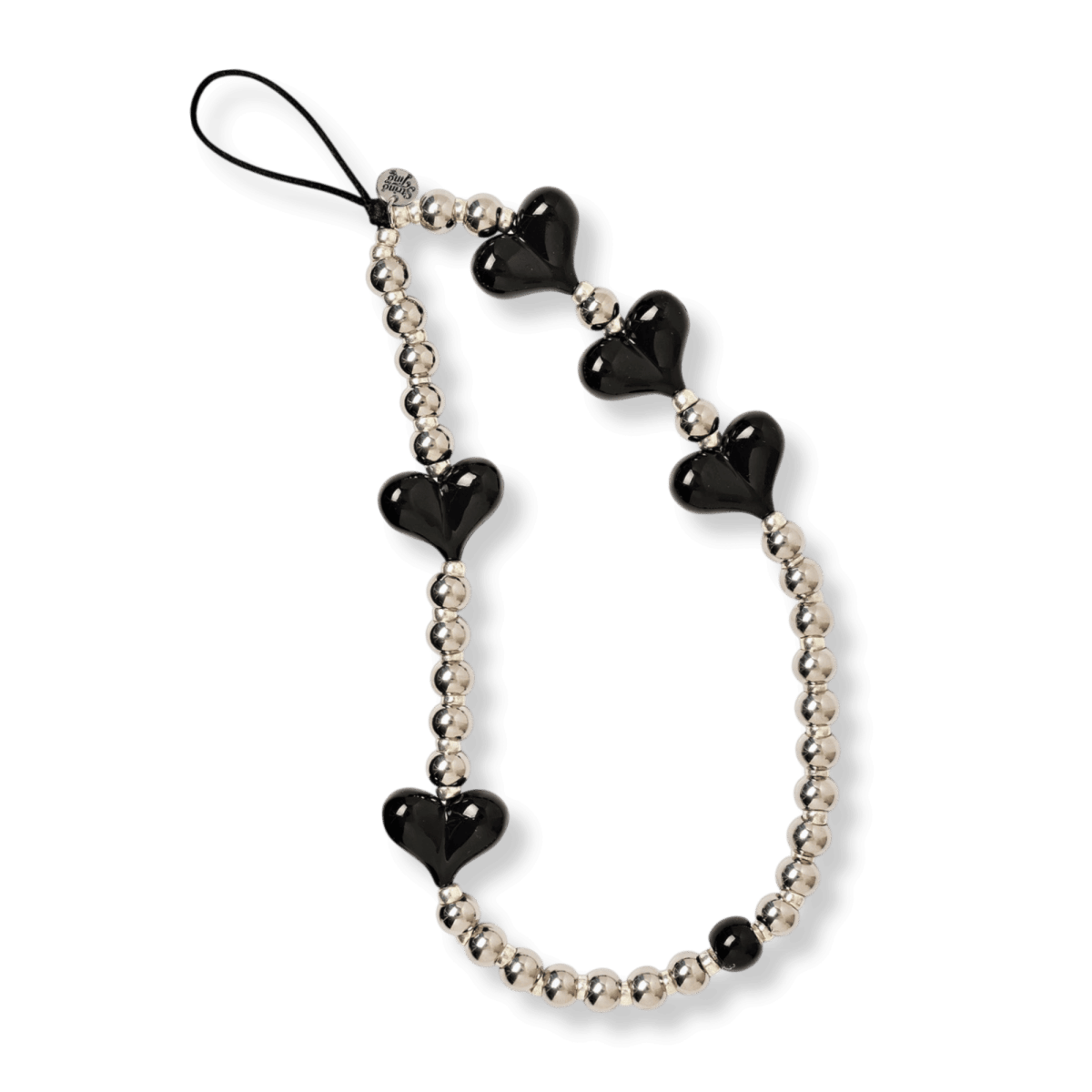 string tingストラップ Steel My Heart Midnight Steel My Heart Midnight Wristlet Phone Strap