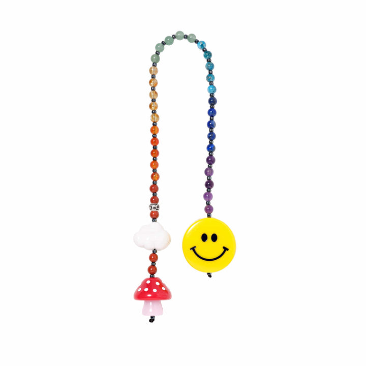 String Ting London Bag Charm Big Chakra Smiley Bag Ting