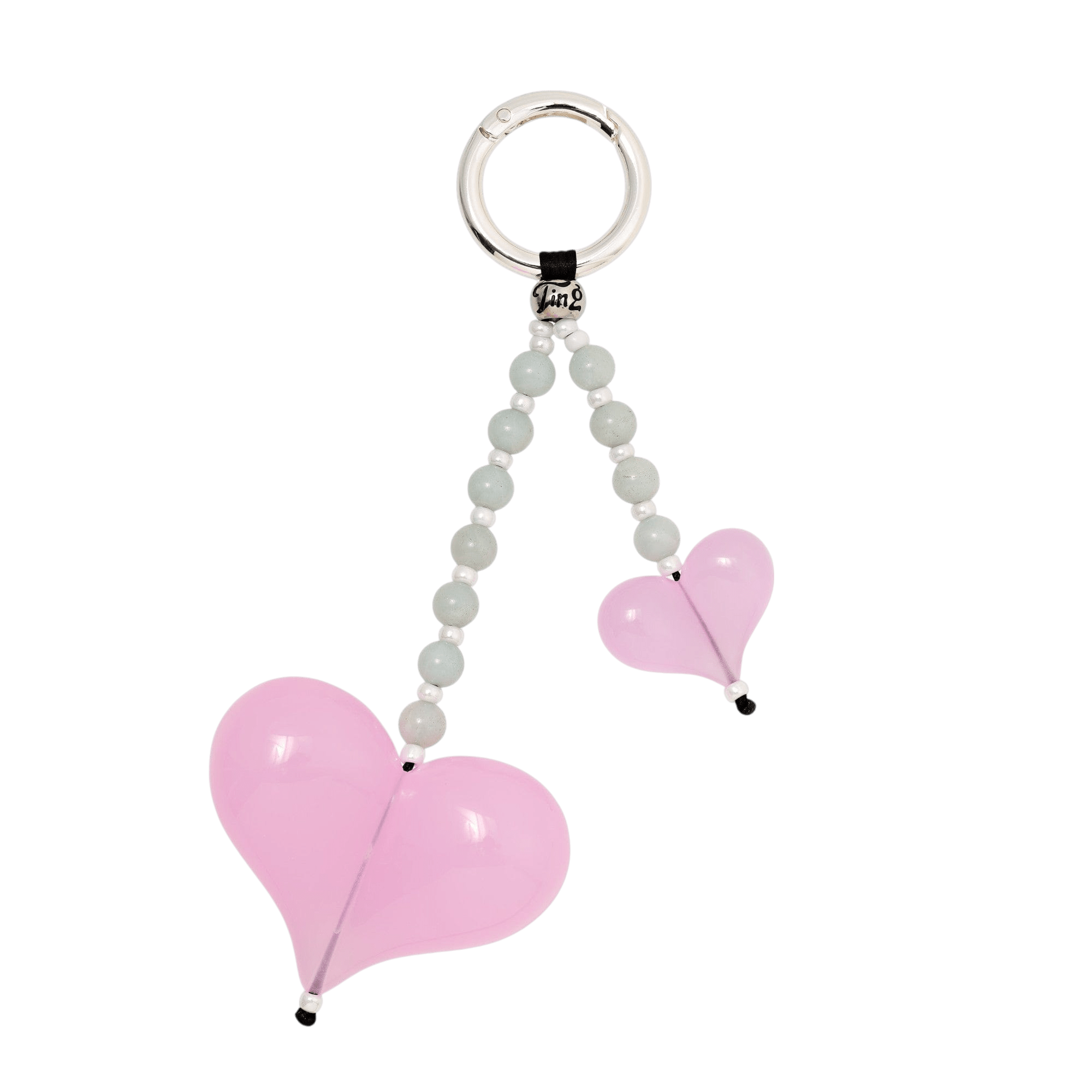 Rosewater Heart Bag Charm
