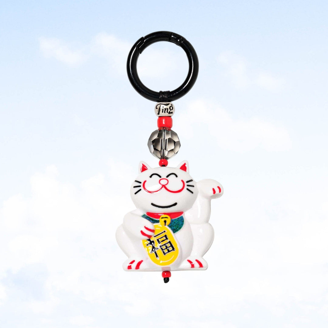 String Ting London Bag Charm Lucky Cat Maneki-neko Bag Ting