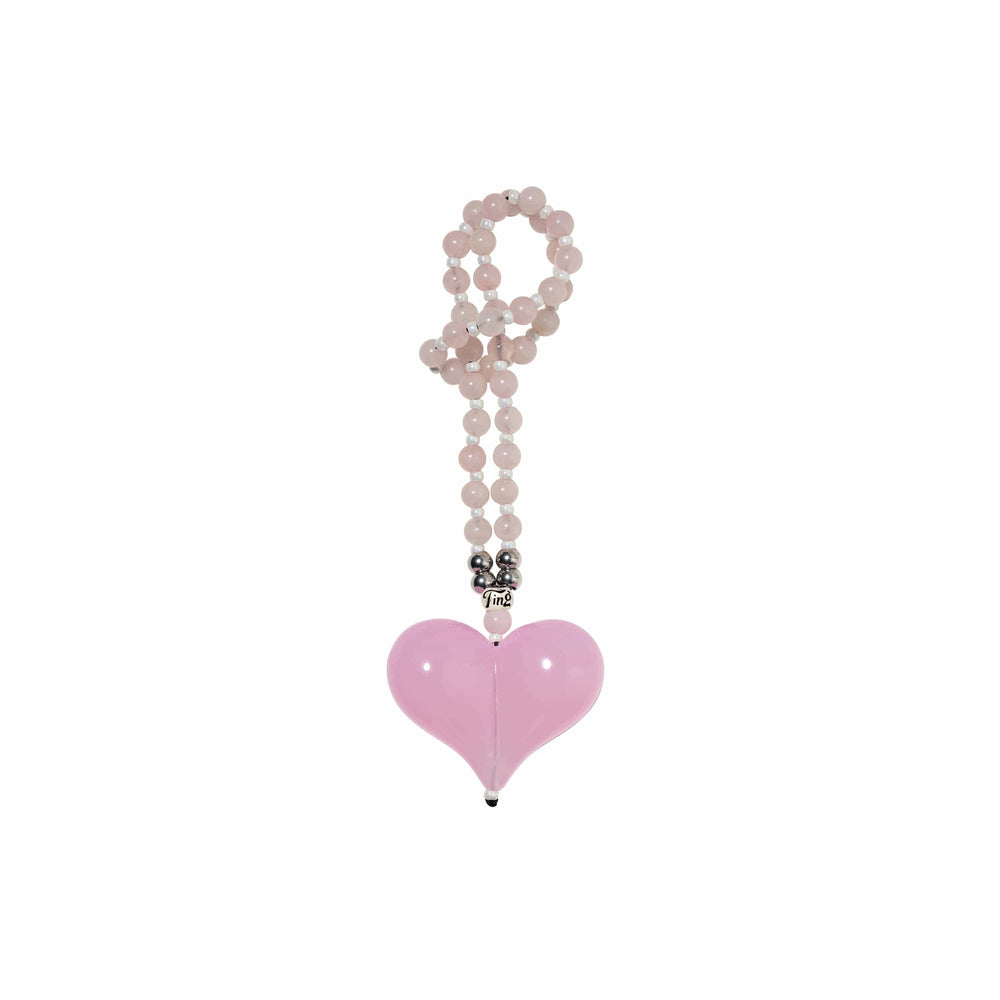 String Ting London Bag Charm Rose Quartz Love Force Bag Ting