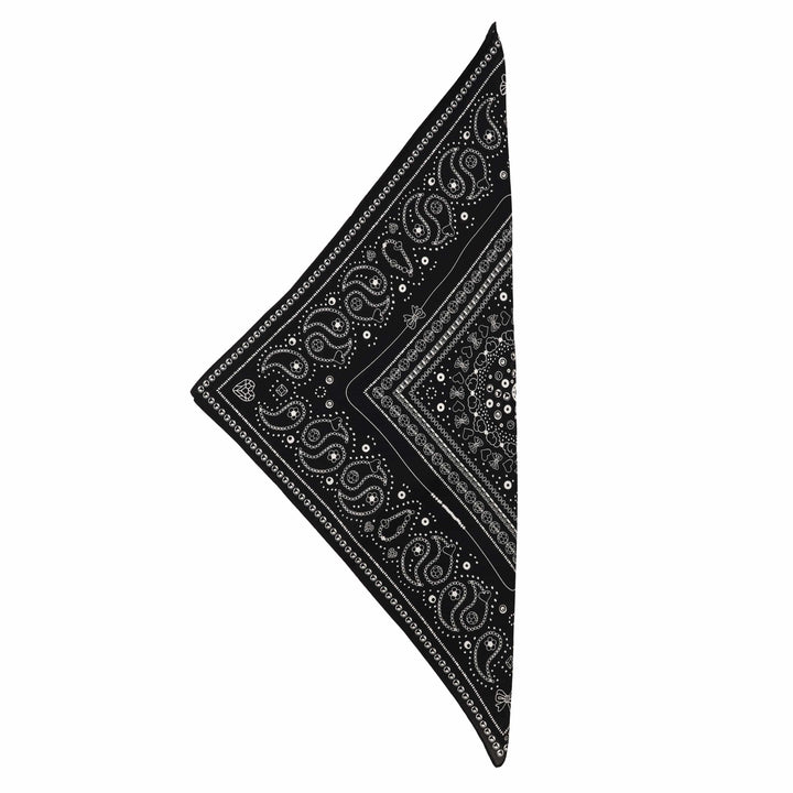 String Ting London Bead Parade 100% Cotton Bandana In Black