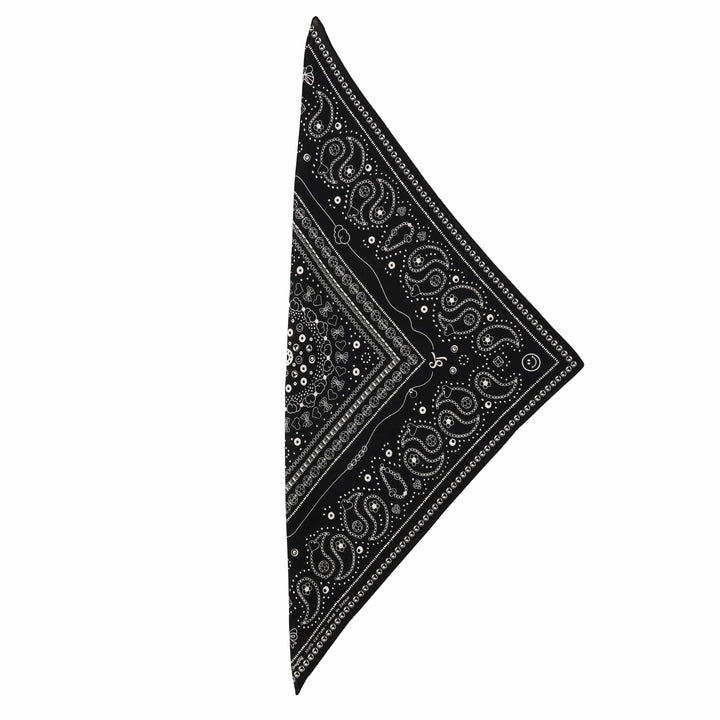 String Ting London Bead Parade 100% Cotton Bandana In Black