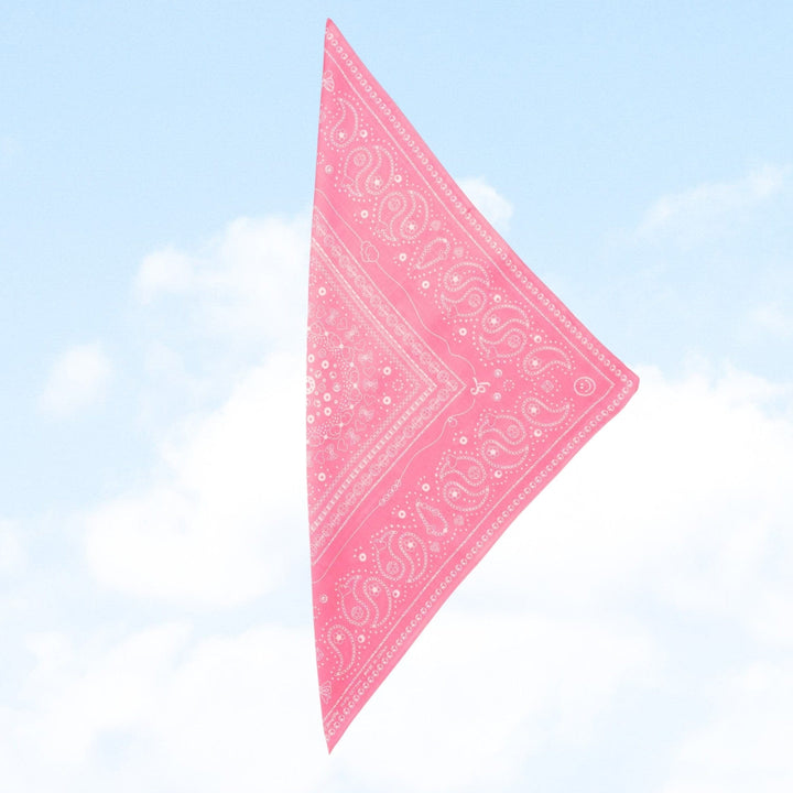 String Ting London Bead Parade 100% Cotton Bandana In Pink