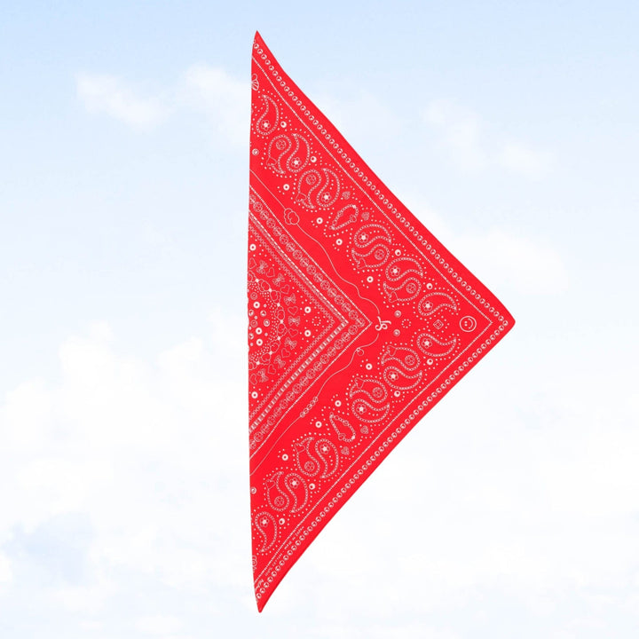 String Ting London Bead Parade 100% Cotton Bandana In Red