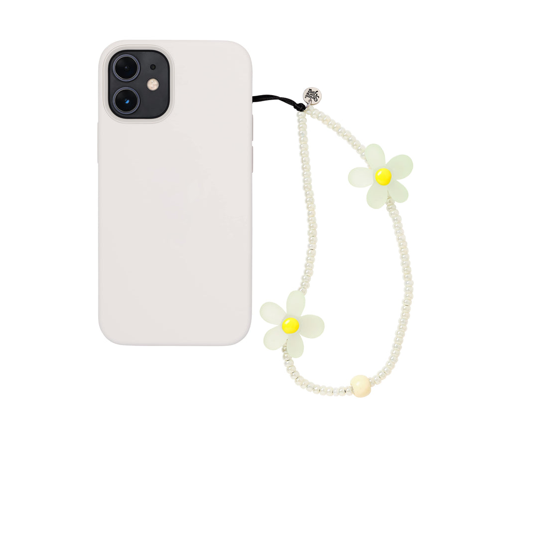 String Ting London Daisy Chain Baby Green Wristlet Phone Strap