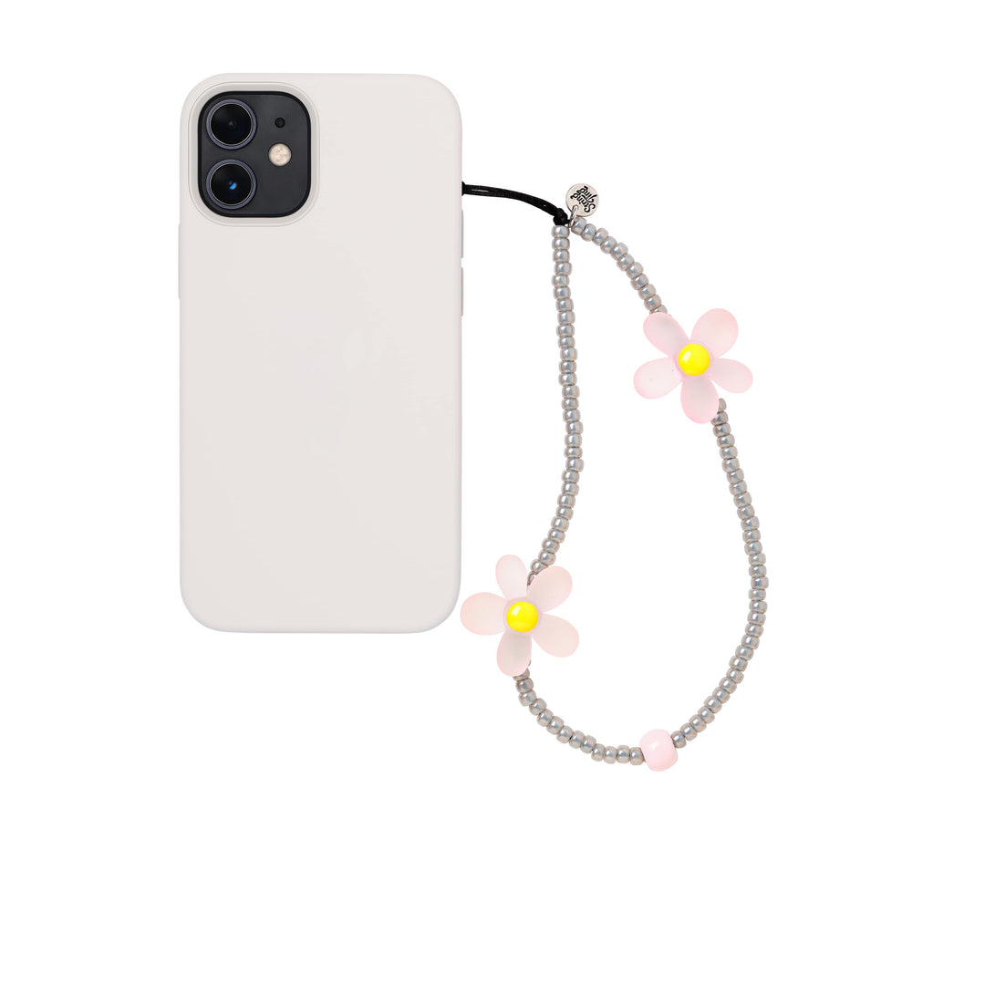 String Ting London Daisy Chain Dove Rose Wristlet Phone Strap
