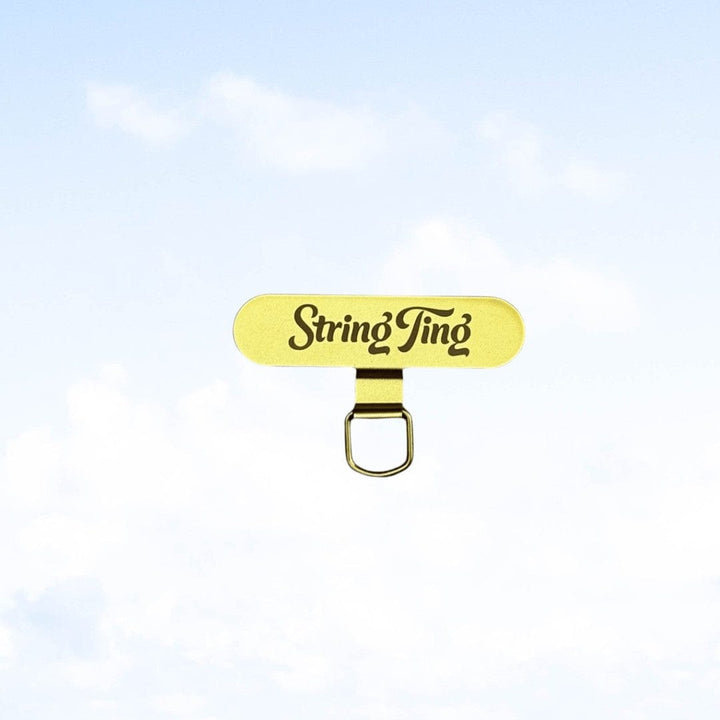 String Ting London Gold String Ting Phone Strap Card