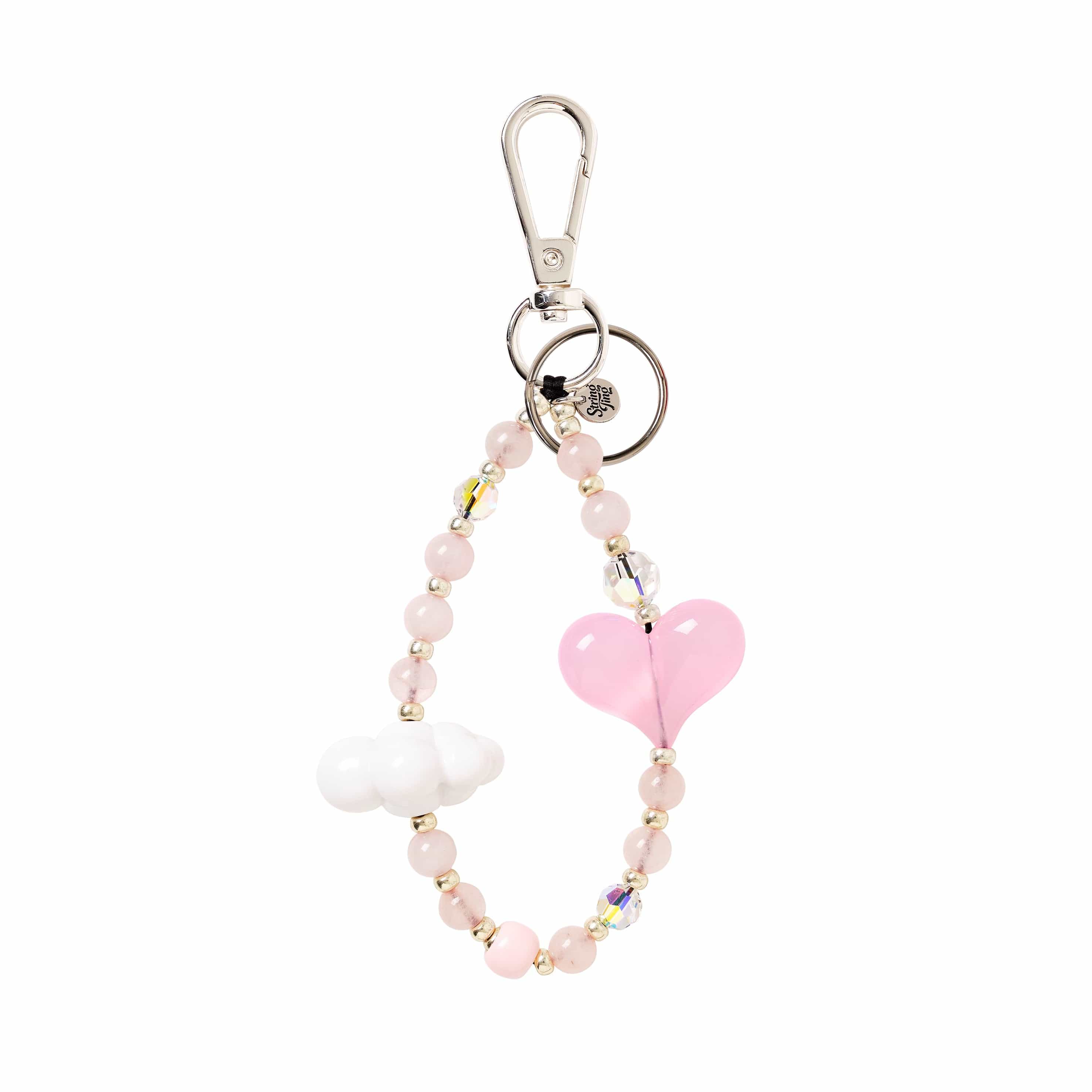 Kawaii in the Sky Beaded Keychain – String Ting London