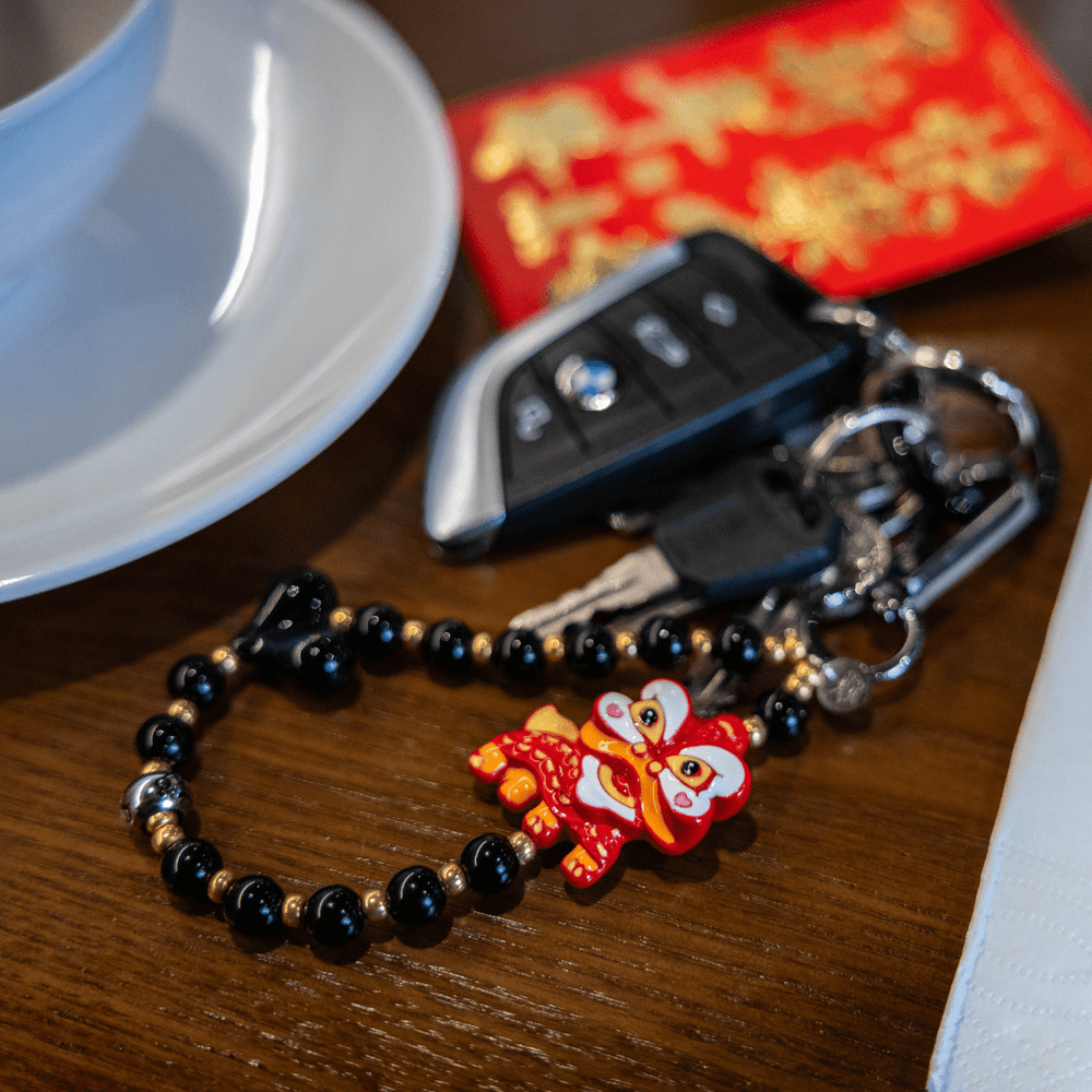 String Ting London keychain Lion Dance Keychain